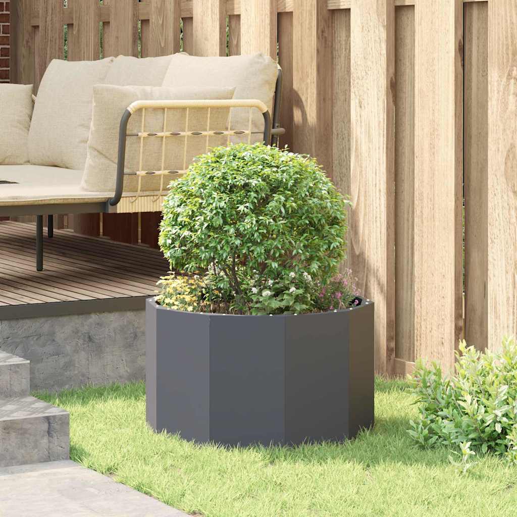 Jardinera Antracita 60 X 60 X 35 Cm Acero_3