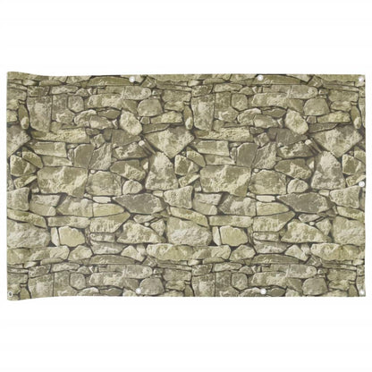 Pantalla De Privacidad De Balcón Pvc Look Piedra 1000x90 Cm / Vetonek_1