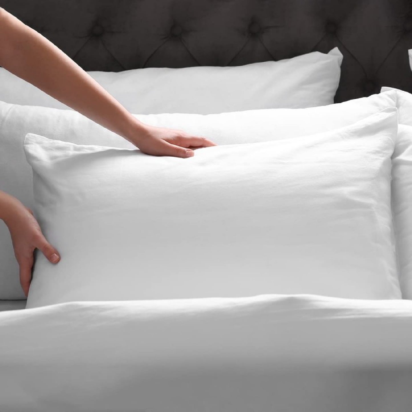 Cecotec Almohada Flow Purecomfort 135 Cm. Fibra Con Tacto De Seda Y Tratamiento Antiácaros Y Antibacterias Máximo Confor_1