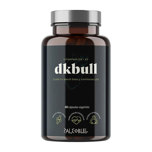 DKbull Vitaminas D3 + K2 Paleobull 60 cápsulas