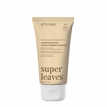 Mascarilla capilar reparadora Super Leaves Fabulous Oils Blend Attitude