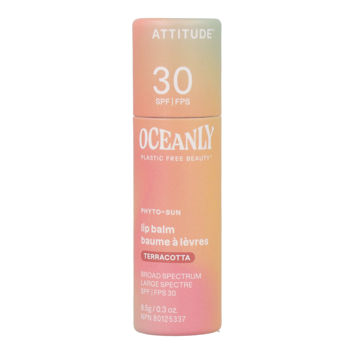 Oceanly - PHYTO-SUN Bálsamo labial con color SPF 30 - Terracota, Attitude, 8'5g