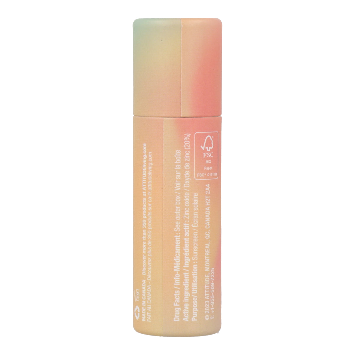 Oceanly - PHYTO-SUN Bálsamo labial con color SPF 30 - Terracota, Attitude, 8'5g