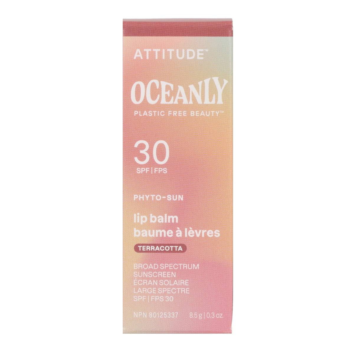 Oceanly - PHYTO-SUN Bálsamo labial con color SPF 30 - Terracota, Attitude, 8'5g