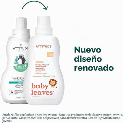 Detergente líquido para pele sensível, Attitude, aroma de pêra, 1,05 L