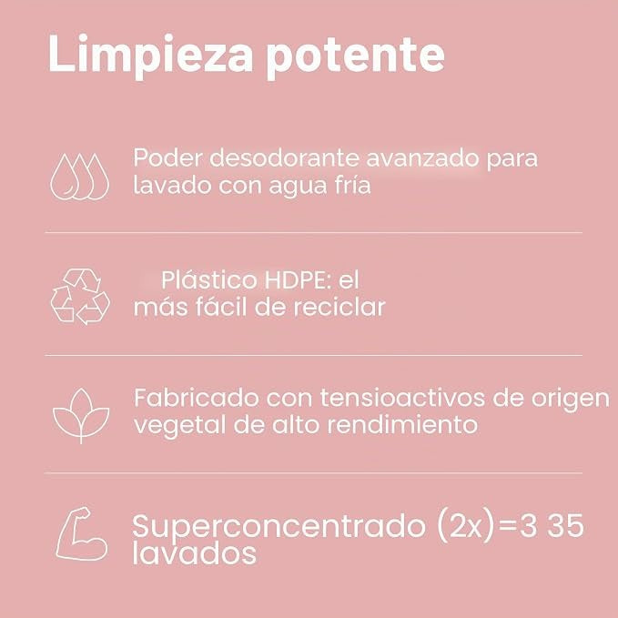 Detergente líquido para pele sensível, Attitude, aroma de pêra, 1,05 L