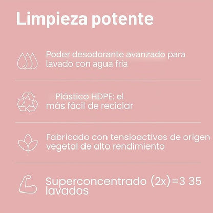 Detergente líquido para pele sensível, Attitude, aroma de pêra, 1,05 L