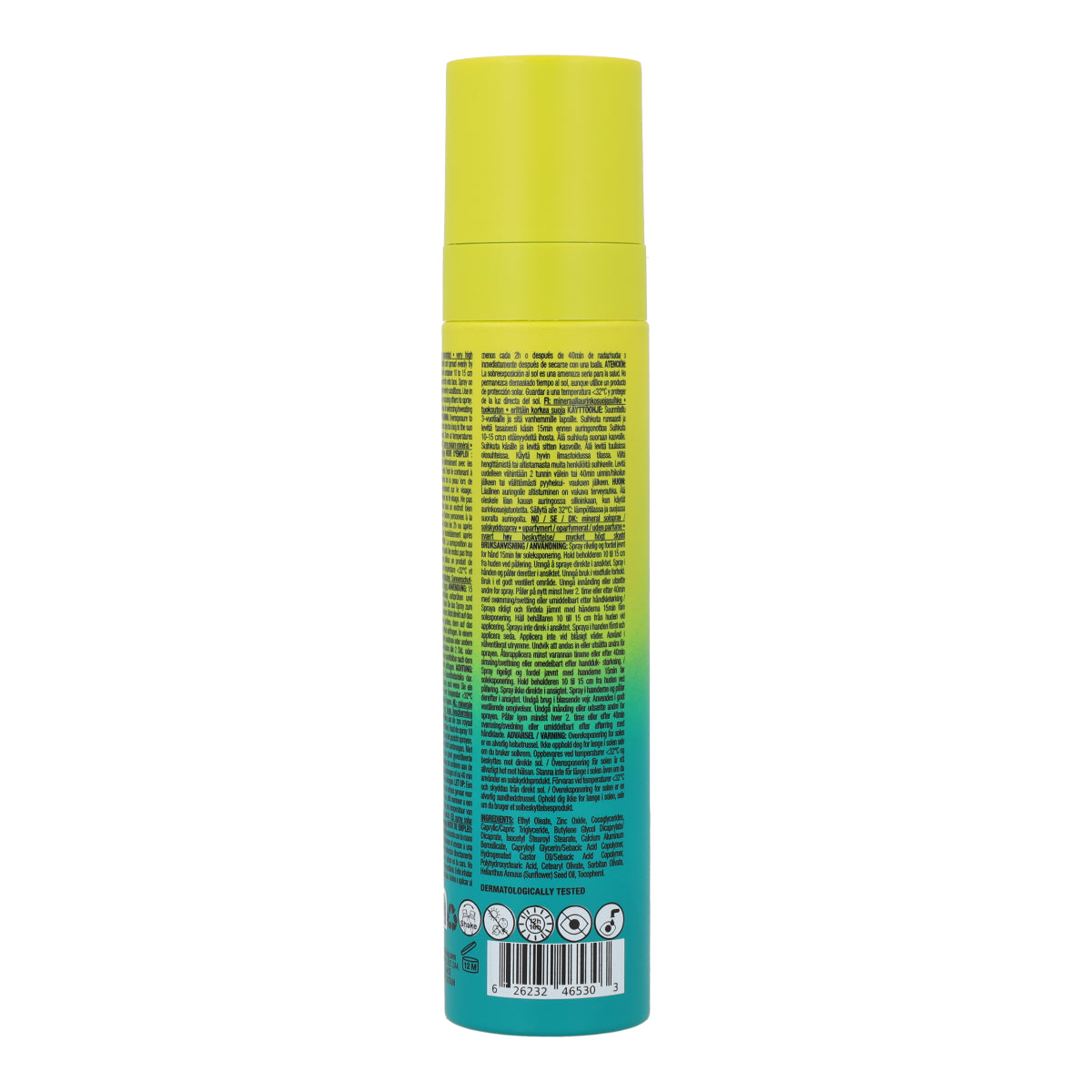 Mineral sunscreen Spray Face & Body SPF 50 unscented Attitude Sunly 75 ml