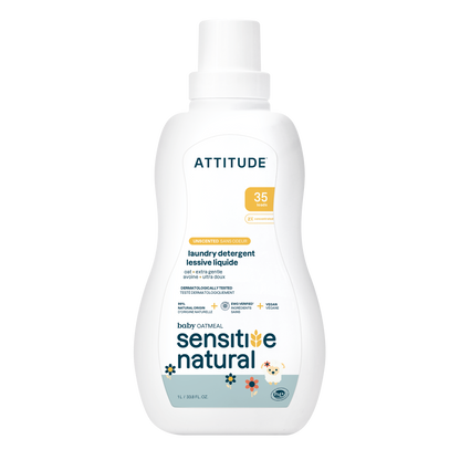 Detergente para ropa Sensitive Natural Baby Care Attitude 35 lavados