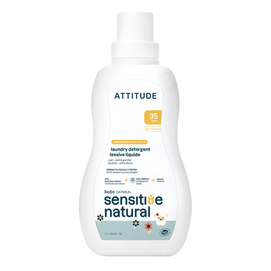 Detergente para ropa Sensitive Natural Baby Care Attitude 35 lavados