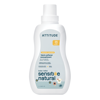 Suavizante para ropa Sensitive Natural Baby Care Attitude 35 lavados