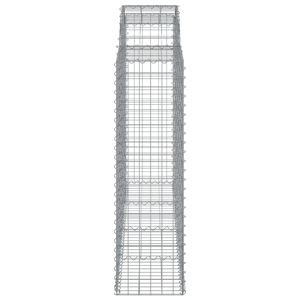 Cestas Gaviones 4 Uds Forma De Arco Hierro 200x50x140/160 Cm_4
