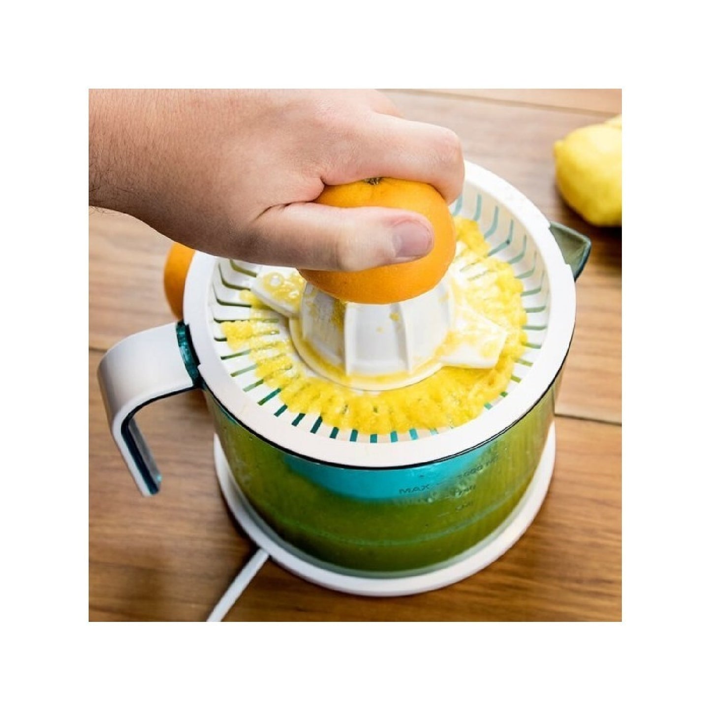 Exprimidor Naranjas Eléctrico Zitruseasy Basic. 40 W, Tambor De 1 Litro Bpa Free, Doble Sentido De Giro, Doble Cono, Cubierta Antipolvo, Color Azul/_2