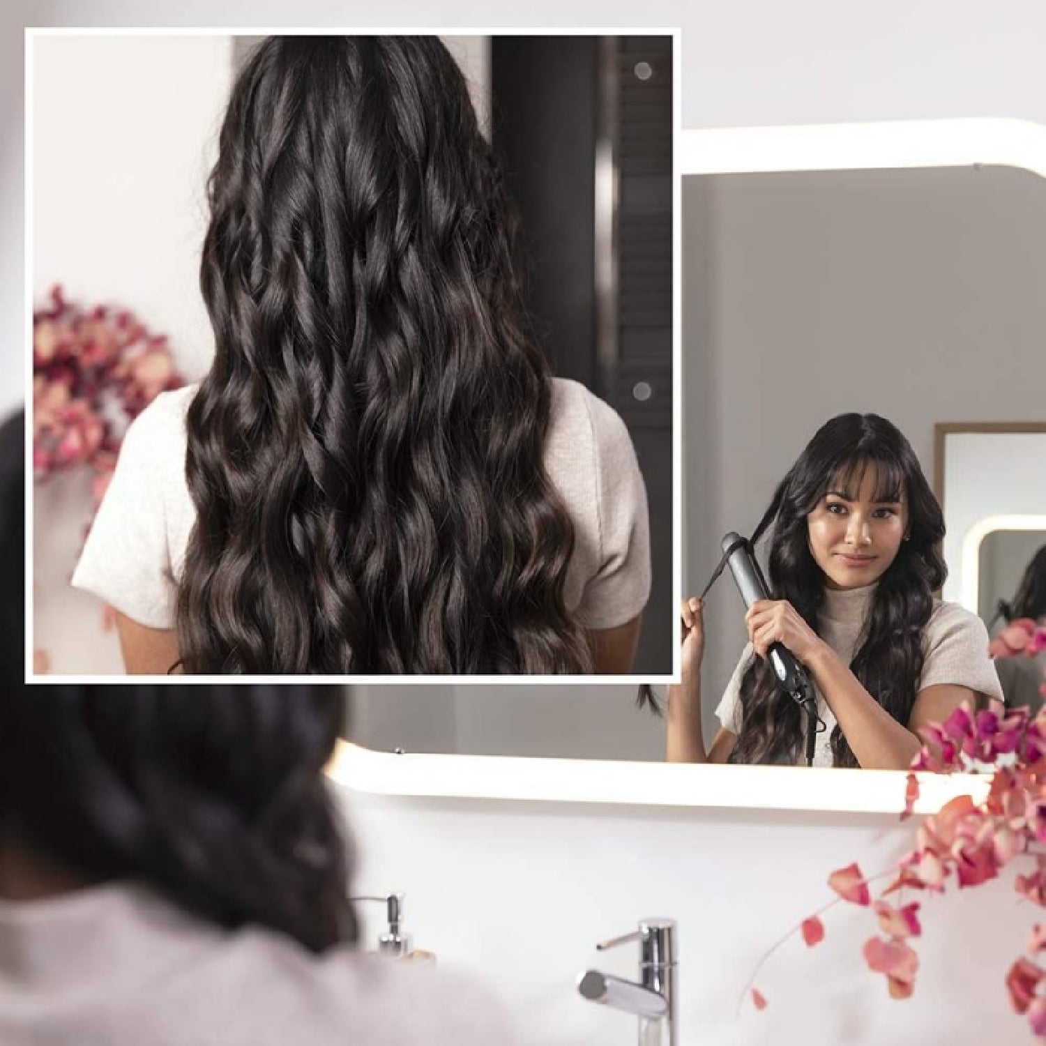 Cecotec Plancha De Pelo Estrecha Con Cable Ritualcare 1100 Titanium Ion Touch_3