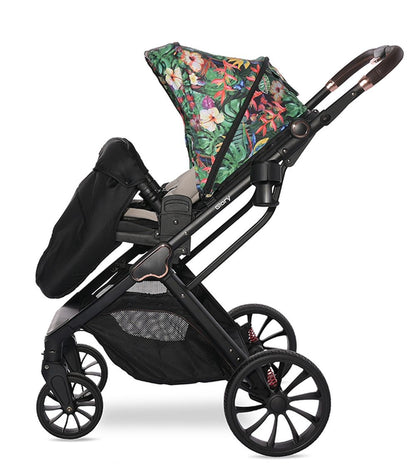Carrito De Bebé Trio Glory Hasta 22 Kg Tropical Flowers_2