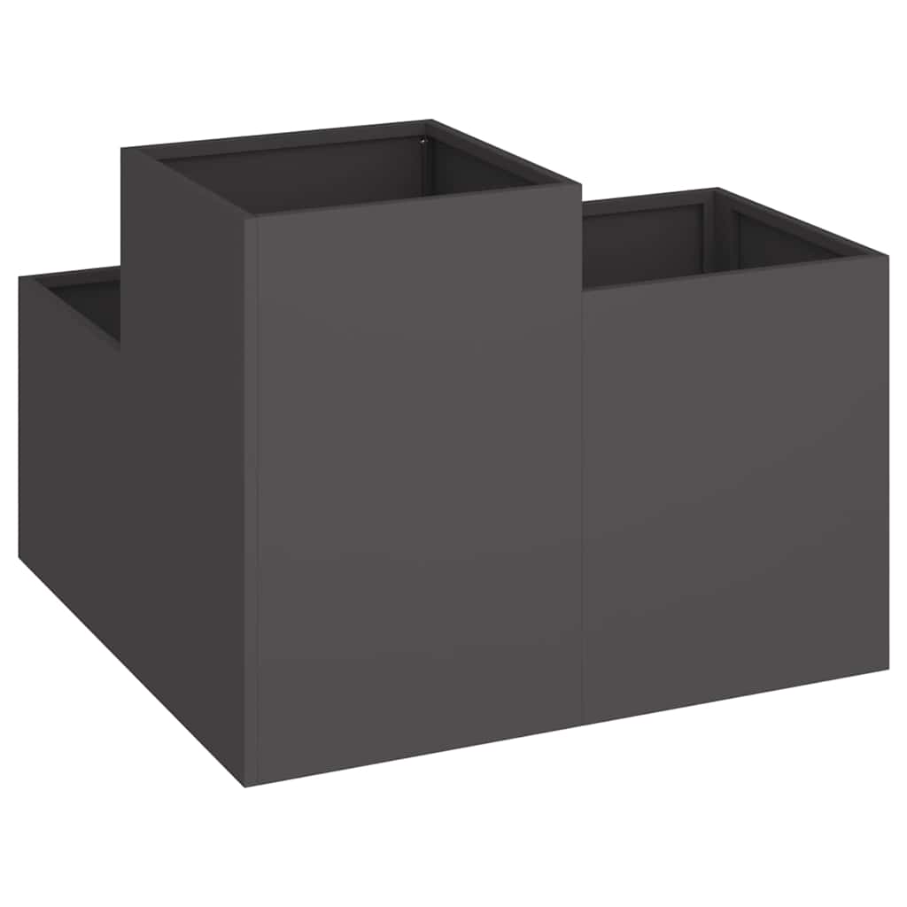 Maceta Para Jardín Negro 100 X 100 X 60 Cm Acero_4