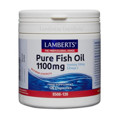 Óleo de peixe puro Lamberts 120 cápsulas