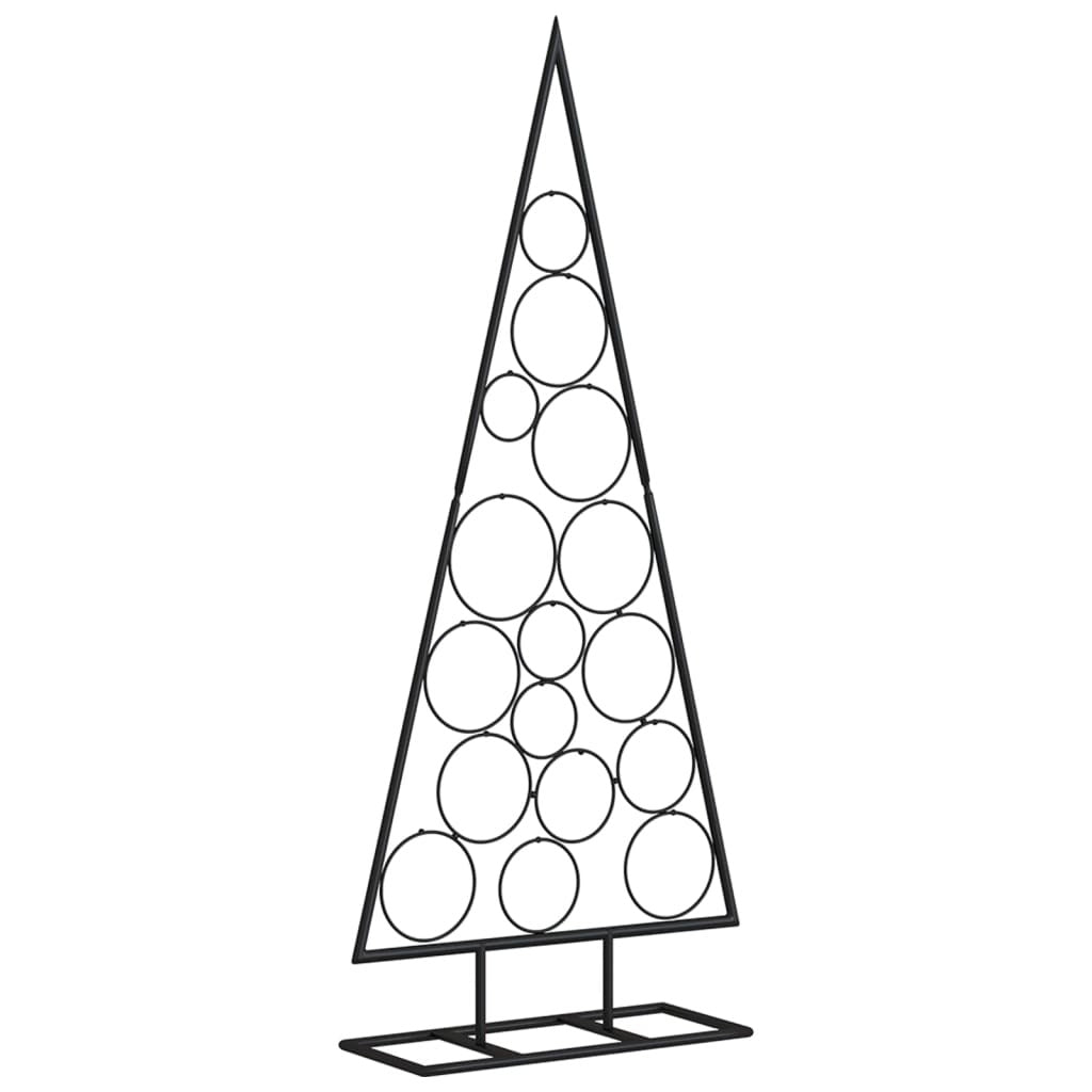 Vidaxl Árbol De Navidad Para Decoración Metal Negro 125 Cm_4