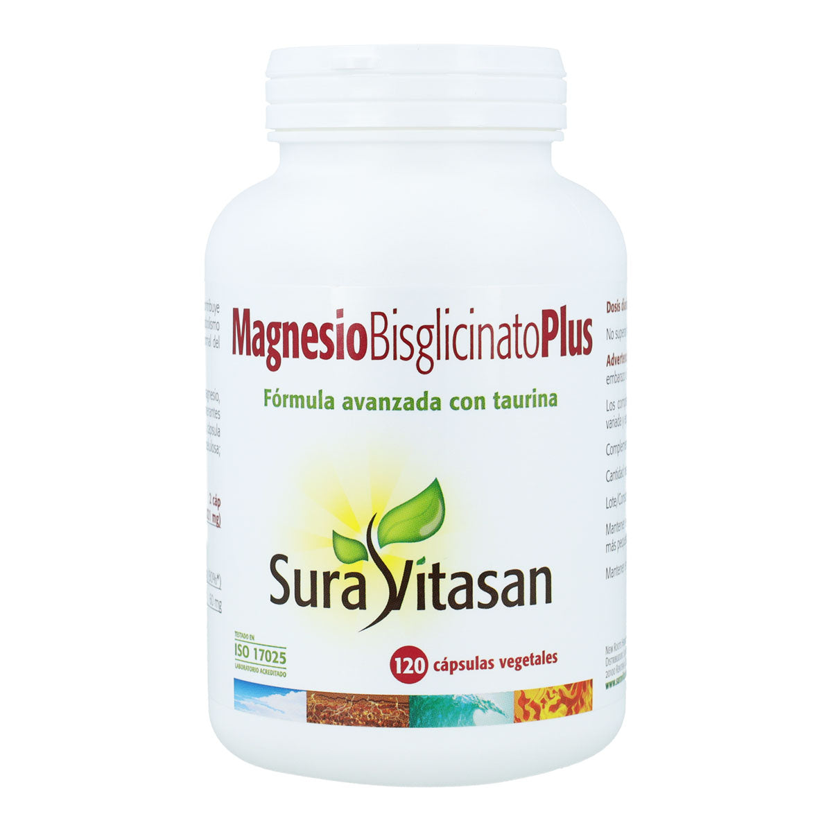 Pack 2x Magnesio Bisglicinato Plus 120 cápsulas Sura Vitasan
