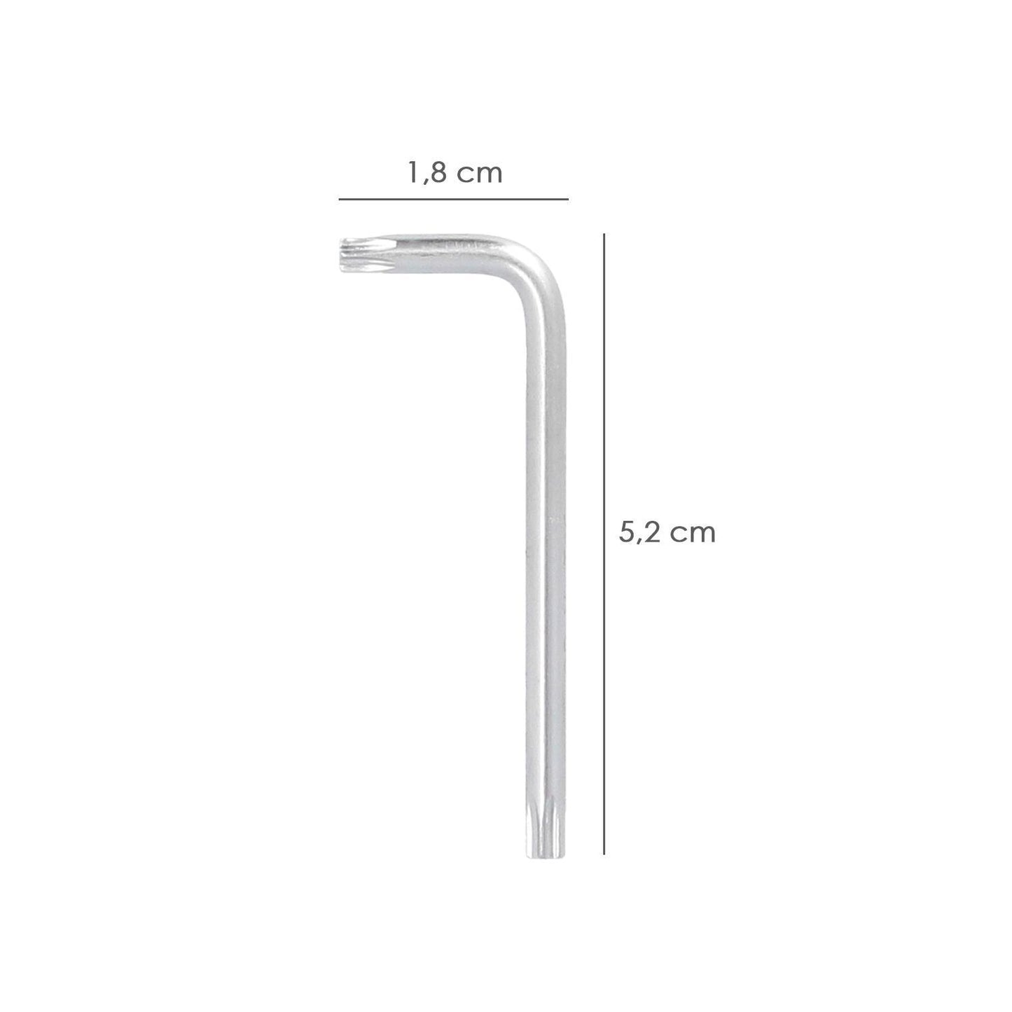 Llave Torx Inviolable Standar Acero Cromo Vanadio Profesional T15 Mm. Llave Estrella, Llave Allen Estrella_1