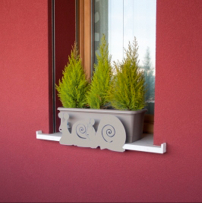 Soporte Jardinera Vasosicuro Caracoles Gris_0