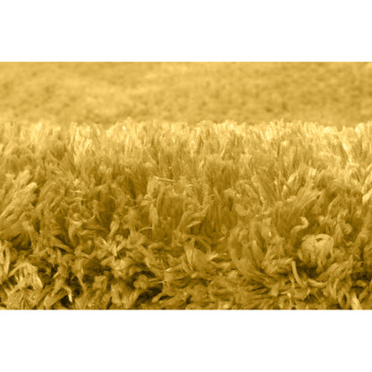 Alfombra De Salón Shaggy Amarillo Mostaza 100x150cm - Decoración - Mobiliario Doméstico_1