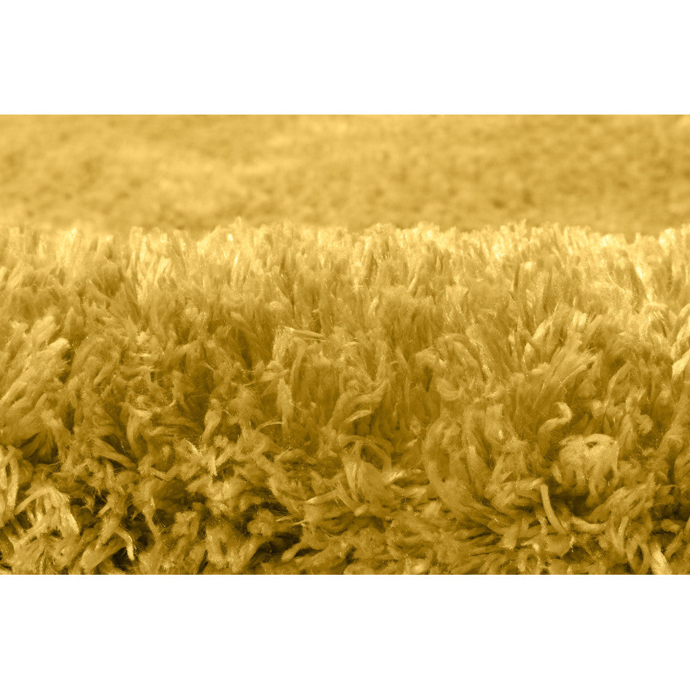 Alfombra De Salón Shaggy Amarillo Mostaza 150x200cm - Decoración - Mobiliario Doméstico_1
