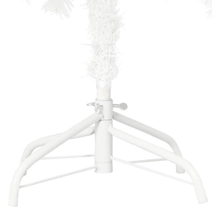 Vidaxl Árbol Artificial De Navidad Con Hojas Realistas Blanco 120 Cm_3
