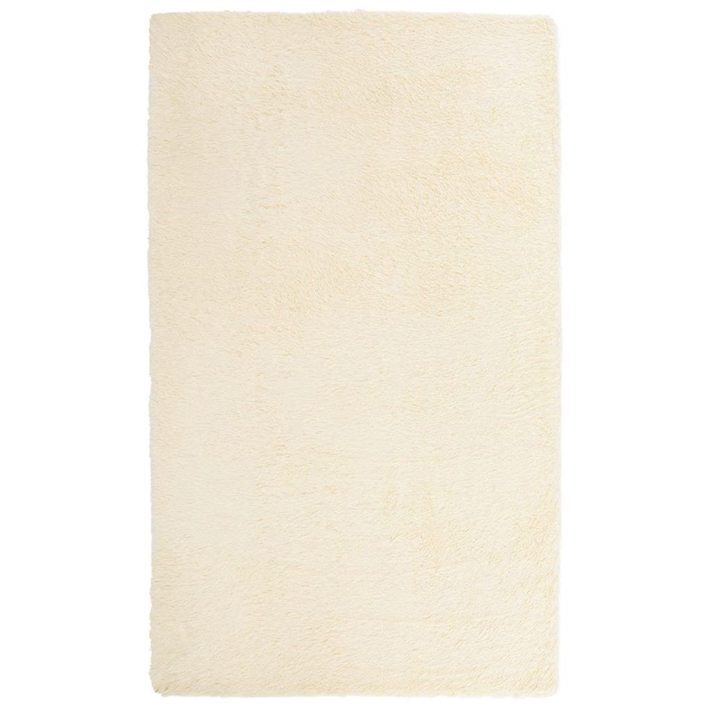 Vidaxl Alfombra De Pelo Largo Navarra Color Crema 60x100 Cm Poliéster_0