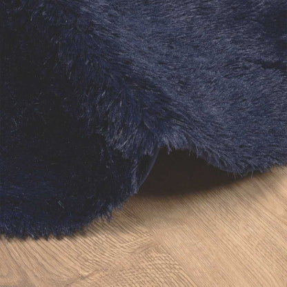 Vidaxl Alfombra De Pelo Largo Navarra Azul Marino 300x200 Cm Poliéster_4