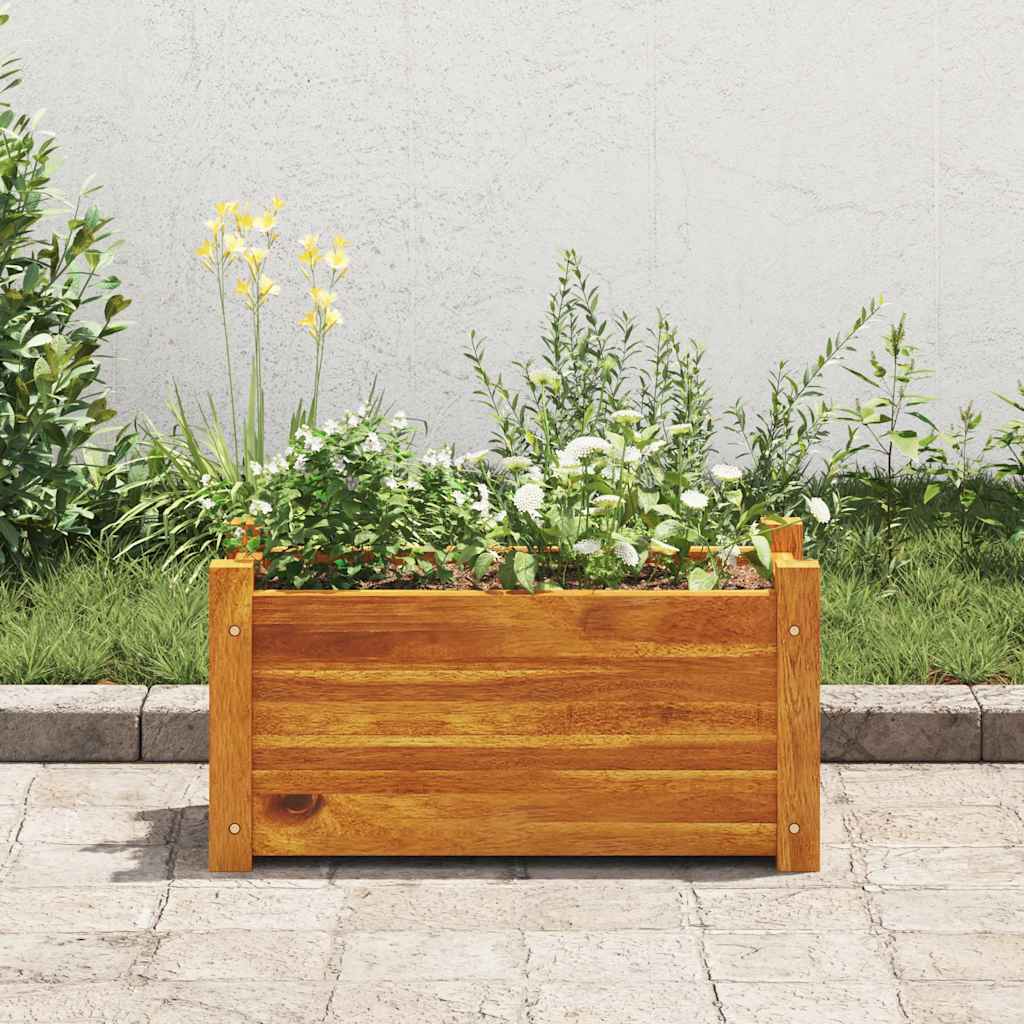 Arriate De Madera De Acacia 50x25x25 Cm_1