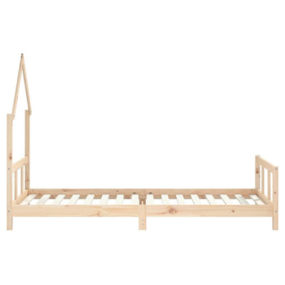 Vidaxl Estructura De Cama Para Niños Madera Maciza De Pino 90x200 Cm_4