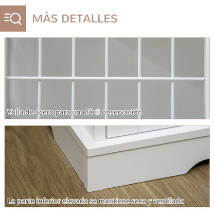 Pawhut Jaula Para Perros De Madera 76x54,5x56 Cm Superficie De Mesa_5