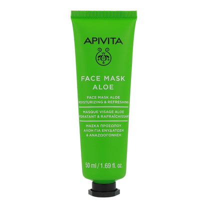 Máscara Facial Hidratante Refrescante Apivita com Aloé Vera 50 ml