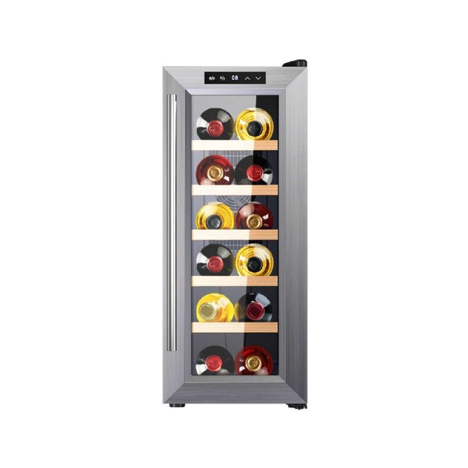 Cecotec Vinoteca 12 Botellas Inox Bolero Grandsommelier 1270 Coolwood. Bodega De 12 Botellas Con Enfriamiento Termoeléctrico, Te_0