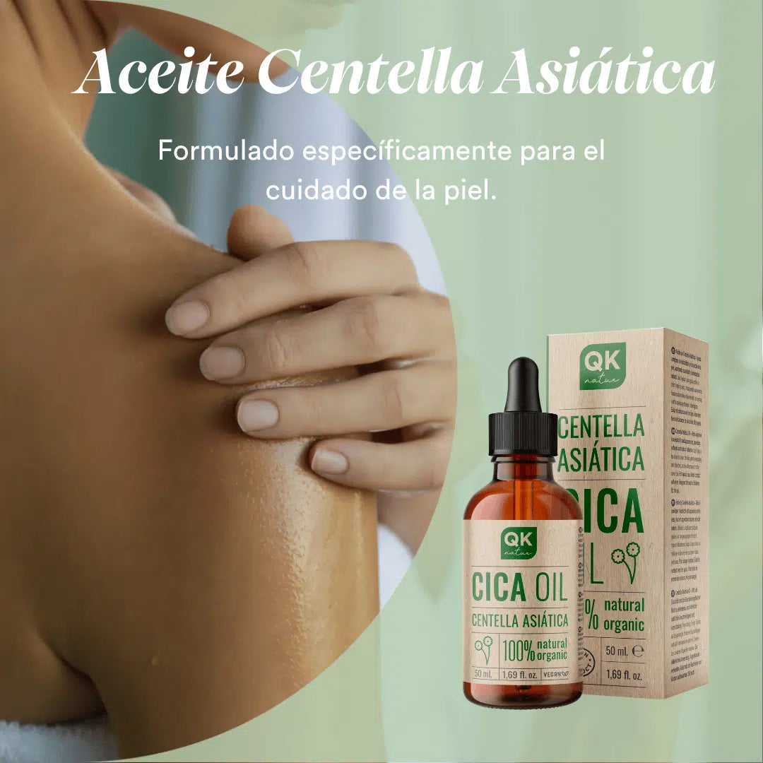 QKnatur - Aceite De Centella Asiática - Reparador Natural Para La Piel. Elasticidad Y Luminosidad Rostro Y Cuerpo | 50ml_1
