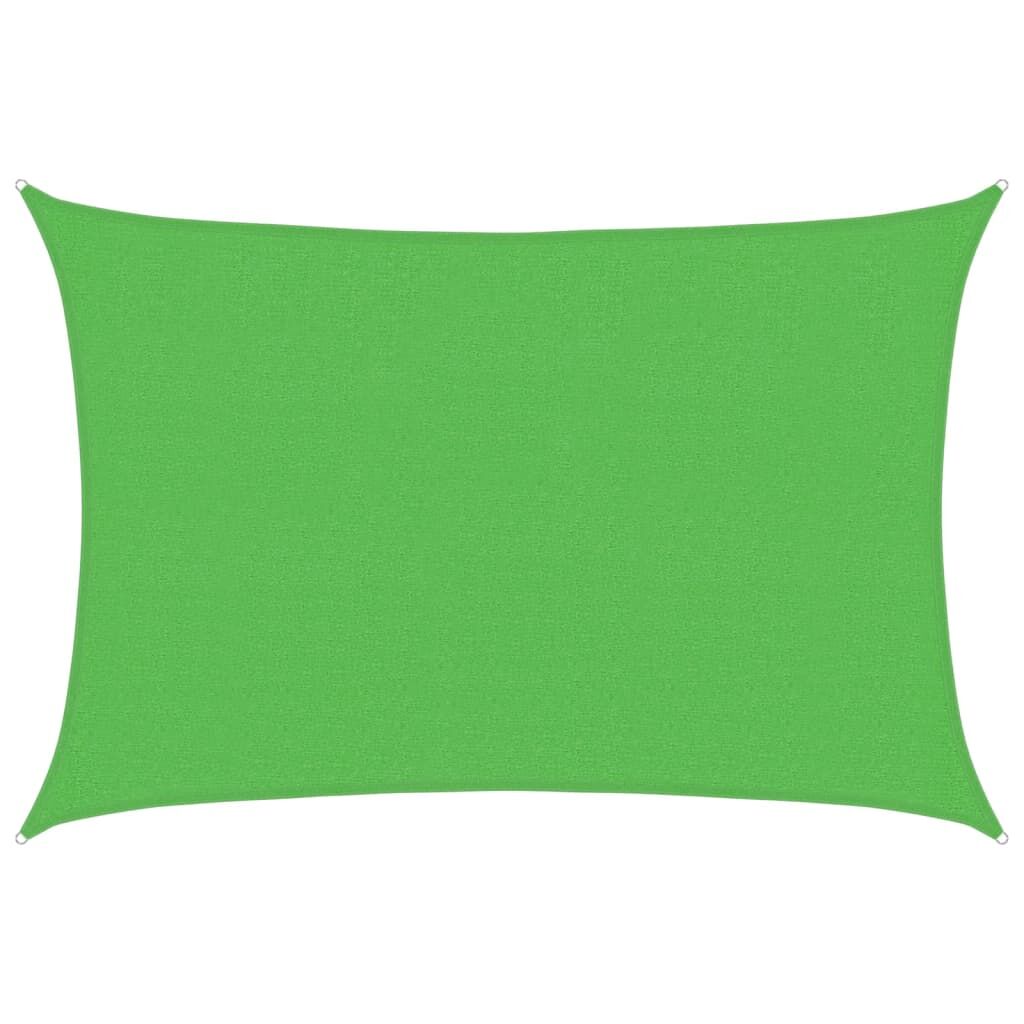 Vidaxl Toldo De Vela Verde Claro Hdpe 160 G/m² 2,5x3,5 M_0