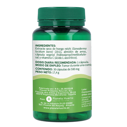 Reishi Planeta Huerto 30 cápsulas vegetais