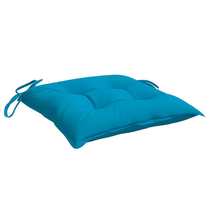 Vidaxl Cojines De Silla De Jardín 4 Uds Tela Oxford Azul 40x40x7 Cm_3