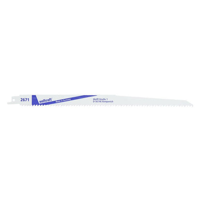 2 lâminas de serra sabre para madeira/plástico 6 - 250 mm Wolfcraft 2671000