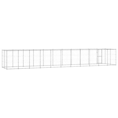 Perrera De Exterior De Acero Galvanizado Con Techo 26,62 M²_5