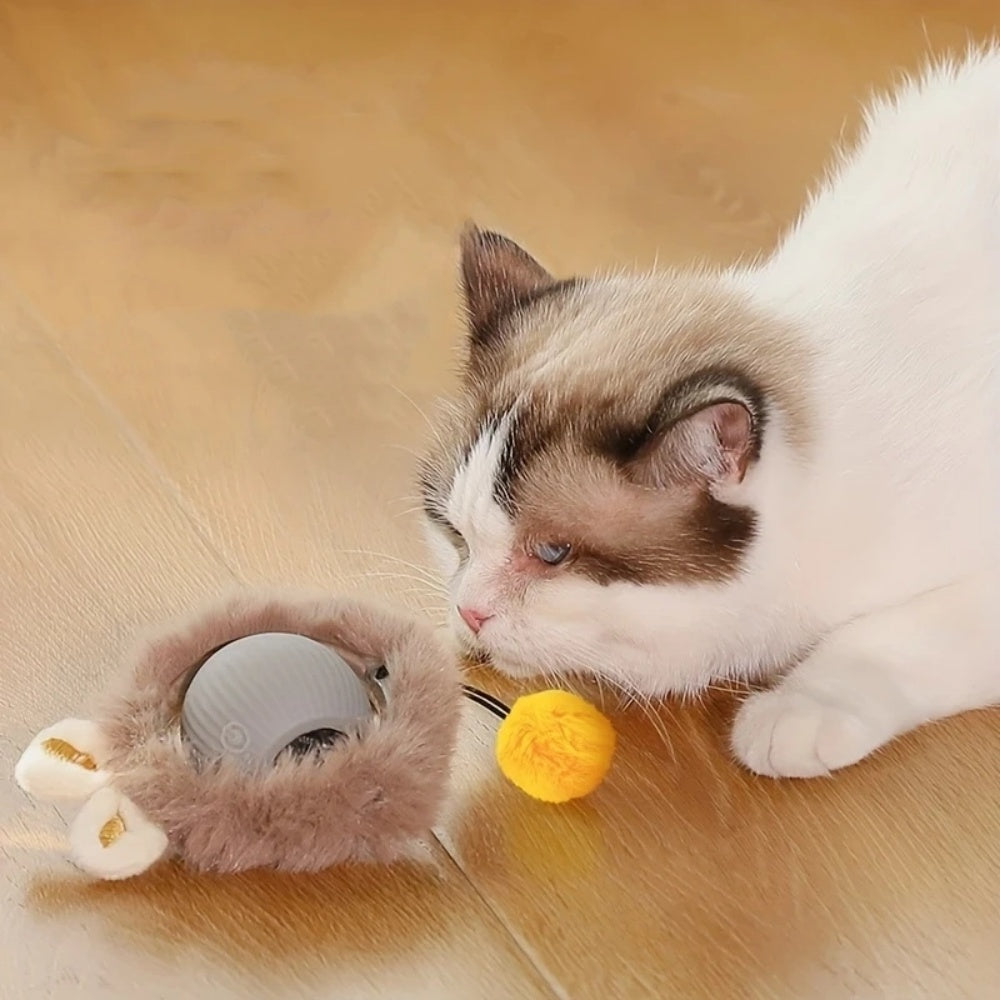 Intimeg Pelota De Peluche Eléctrica Para Gatos_3
