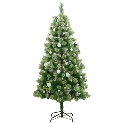 Vidaxl Árbol De Navidad Artificial Con Bisagras 150 Led Y Bolas 150 Cm_3