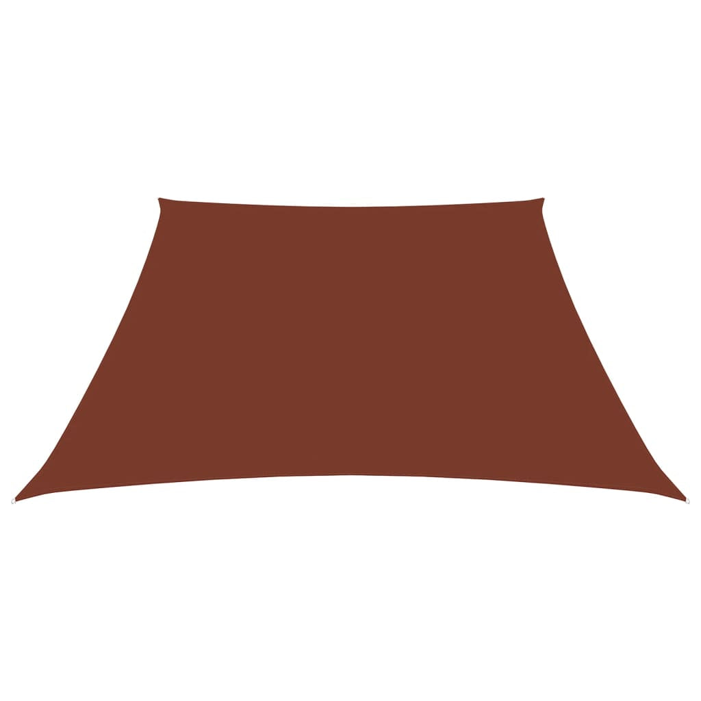 Vidaxl Toldo De Vela Trapezoidal De Tela Oxford Terracota 3/5x4 M_1
