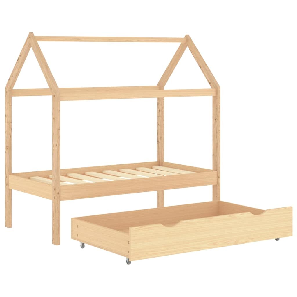 Vidaxl Estructura De Cama Infantil Con Cajón Madera De Pino 70x140 Cm_4