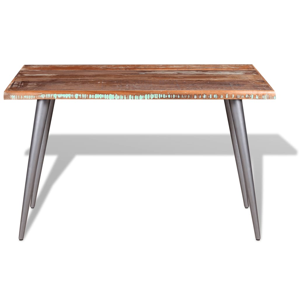 Mesa De Comedor De Madera Maciza Reciclada 120x60x76 Cm_4