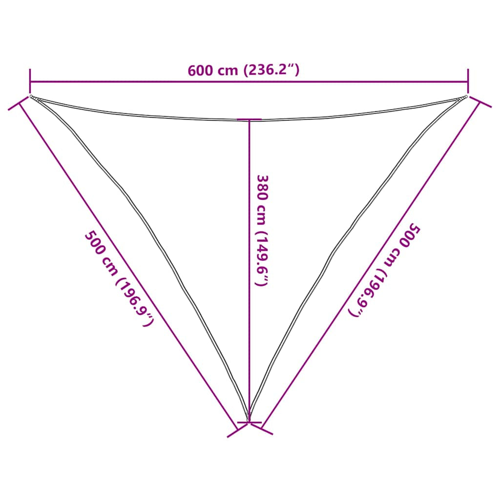 Vidaxl Toldo De Vela Hdpe Terracota 160 G/m² 5x5x6 M_2