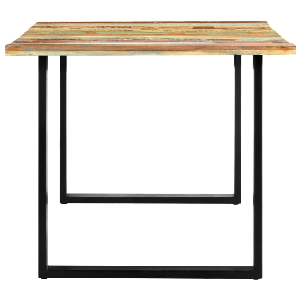 Mesa De Comedor De Madera Maciza Reciclada 180x90x76 Cm_1