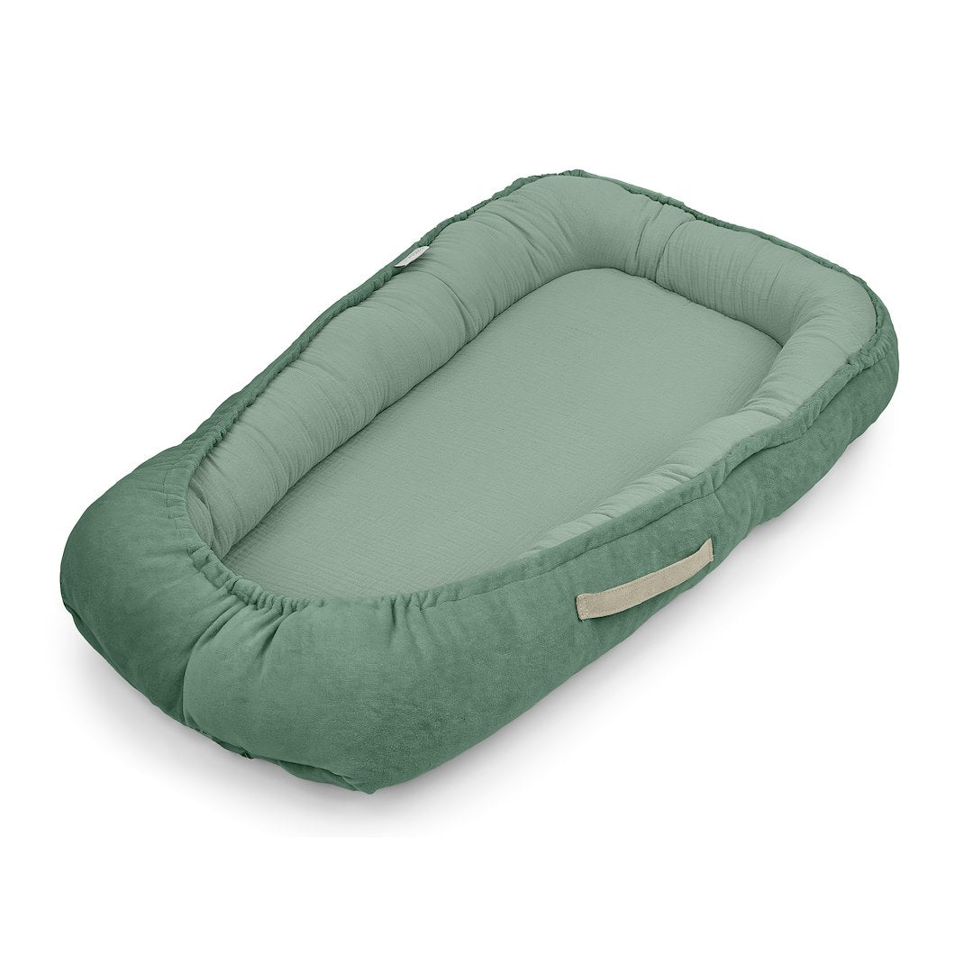 Cuna Nido Colecho Bebe Muselina Salvia_4