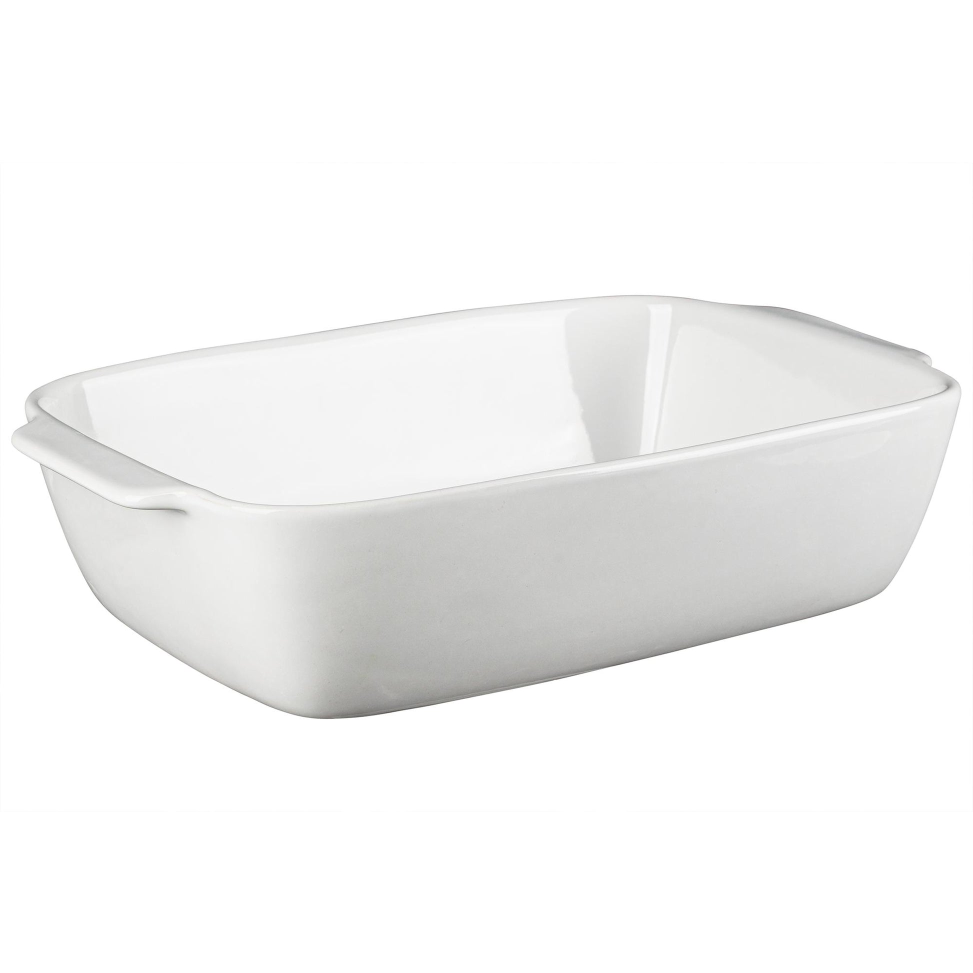 Fuente De Horno Rectangular 25x8x40cm En Gres Blanco Masterpro_0